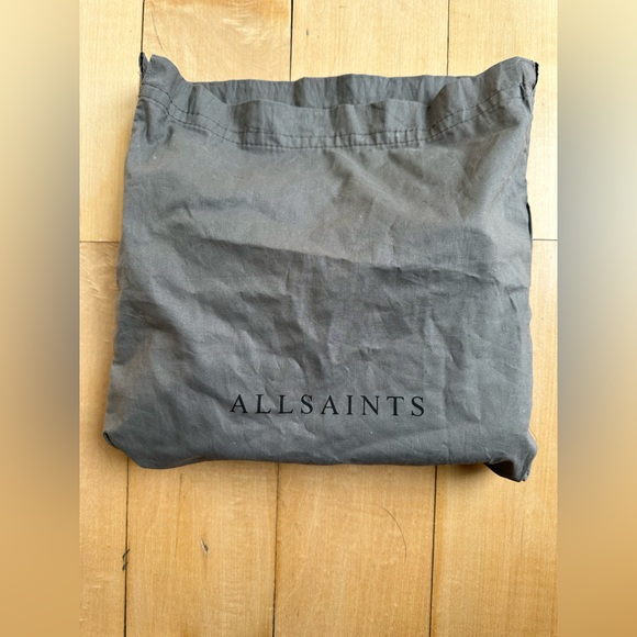 All Saints Kepi gray leather crossbody with whip stitch details - Picture 8 of 8